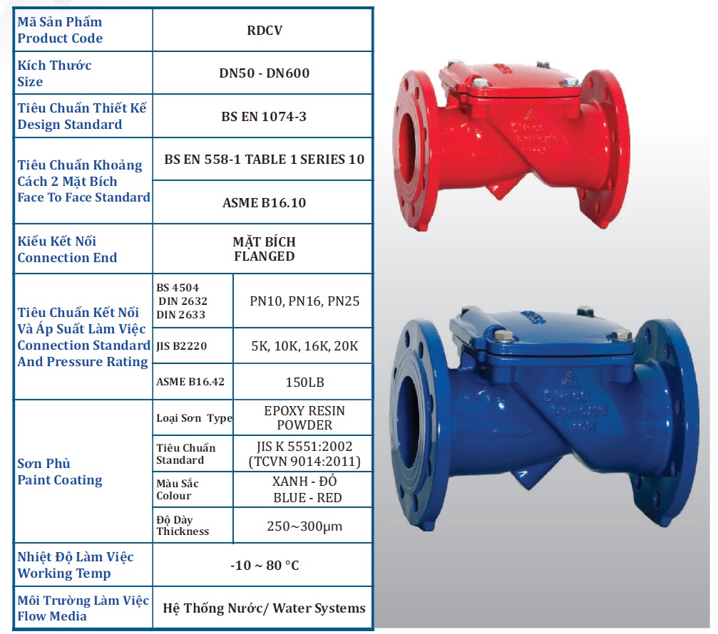Van 1 chiều lá lật Shinyi RDCV