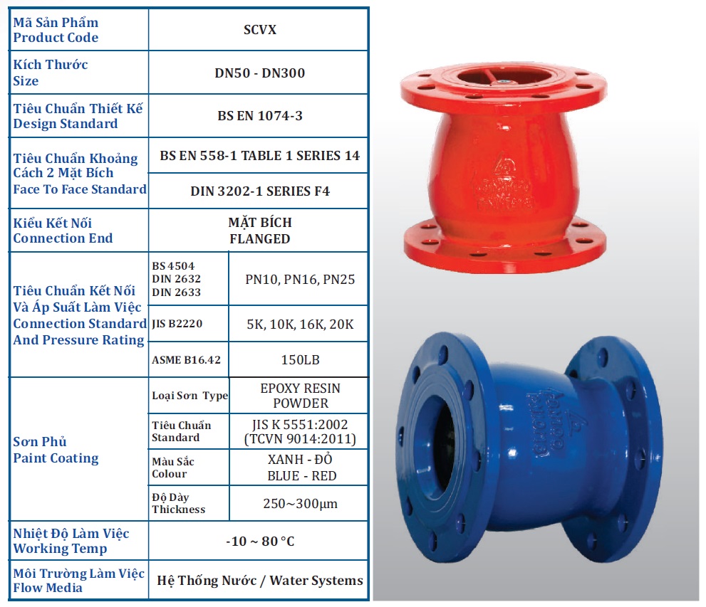 Van 1 chiều lò xo Shinyi SCVX