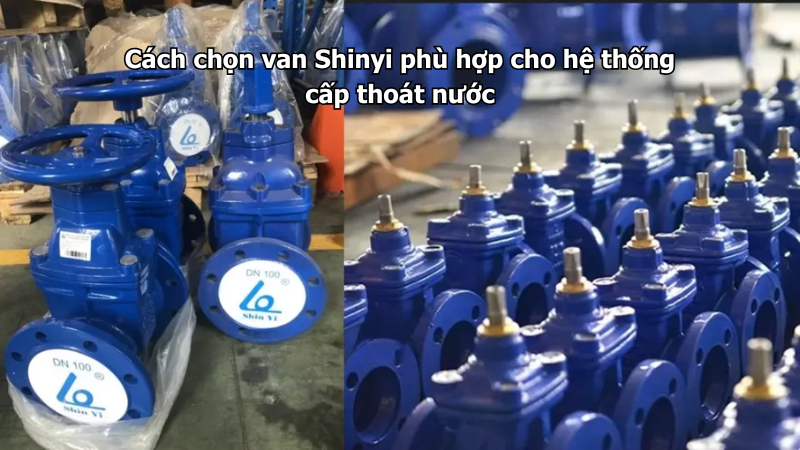 Cách chọn van Shinyi phù hợp cho hệ thống cấp thoát nước
