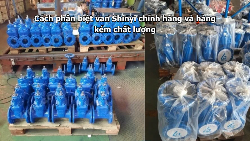 Cách phân biệt van Shinyi chính hãng và hàng kém chất lượng