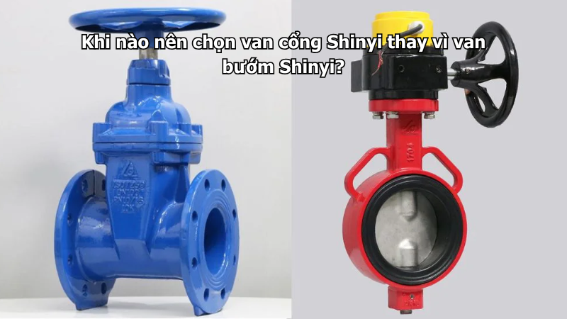 Khi nào nên chọn van cổng Shinyi thay vì van bướm Shinyi?