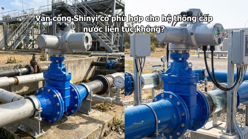 Van cổng Shinyi có phù hợp cho hệ thống cấp nước liên tục không?