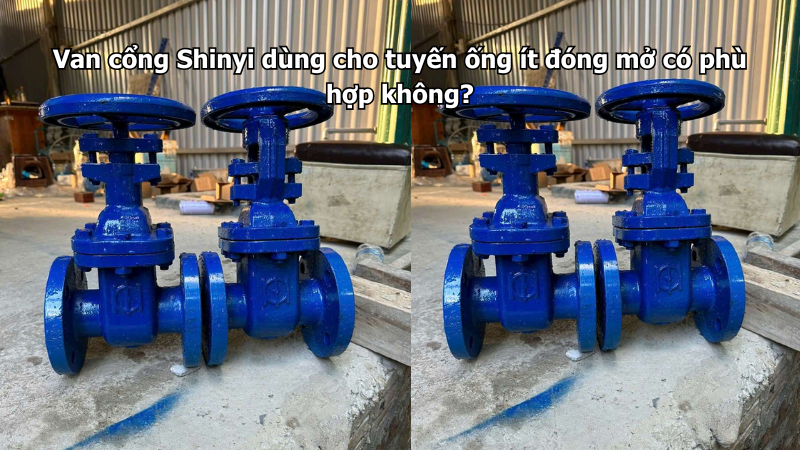 Van cổng Shinyi dùng cho tuyến ống ít đóng mở có phù hợp không?
