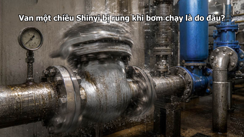 Van một chiều Shinyi bị rung khi bơm chạy là do đâu?