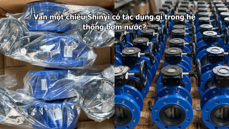 Van một chiều Shinyi có tác dụng gì trong hệ thống bơm nước?