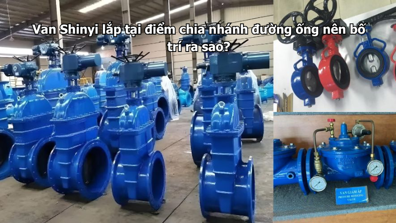 Van Shinyi lắp tại điểm chia nhánh đường ống nên bố trí ra sao?