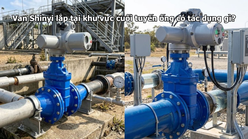 Van Shinyi lắp tại khu vực cuối tuyến ống có tác dụng gì?