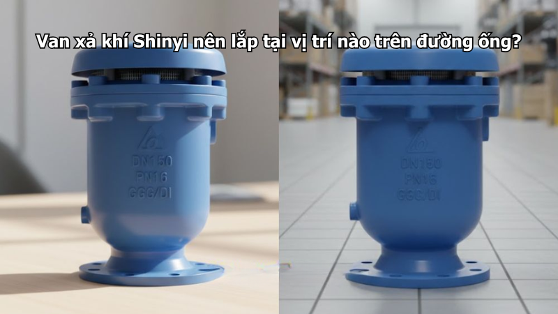 Van xả khí Shinyi nên lắp tại vị trí nào trên đường ống?