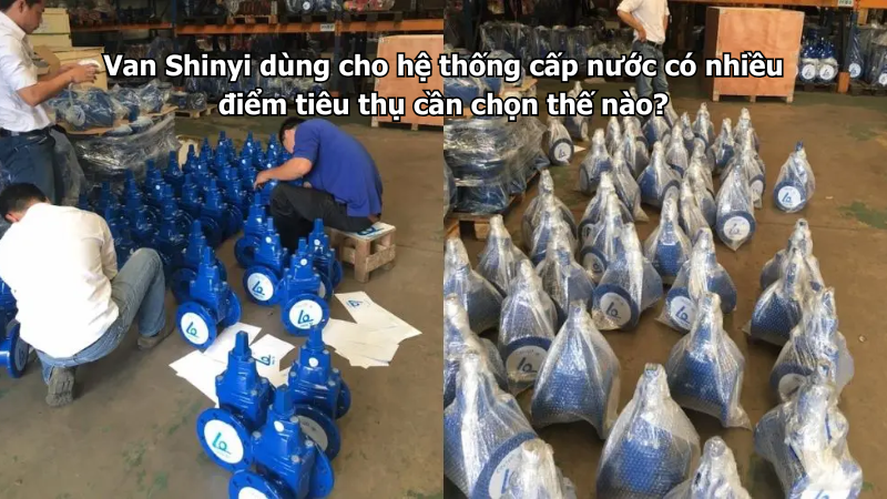 Van Shinyi dùng cho hệ thống cấp nước có nhiều điểm tiêu thụ cần chọn thế nào?